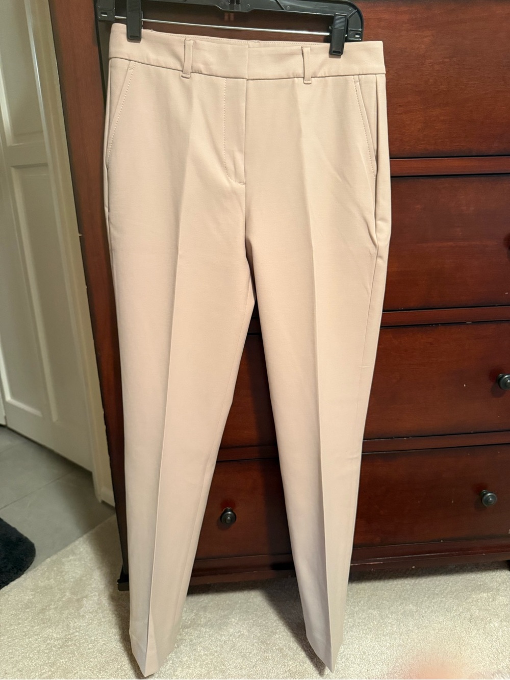 White House Black Market Tailored Ankle Pants in Light Beige